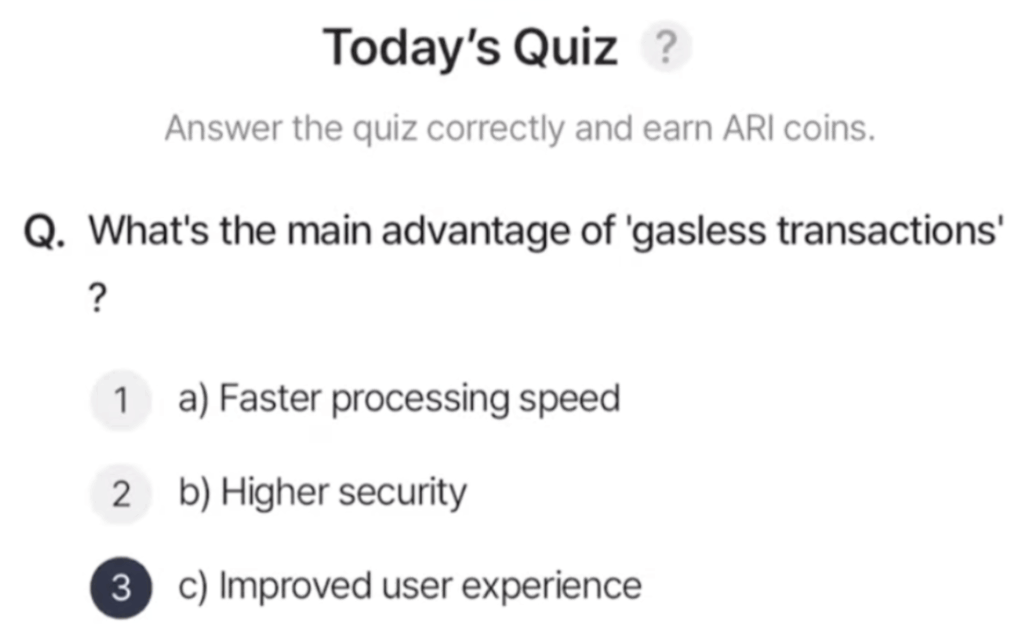 ARI Wallet Daily Quiz Answer 4 July 2025 (AriChain)